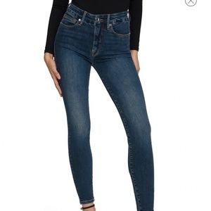 Good Legs Deep-V High Waist Ankle Skinny Jeans 10/30